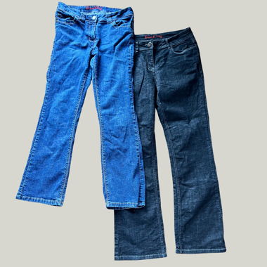 2 bootleg Jeans (black/blue)