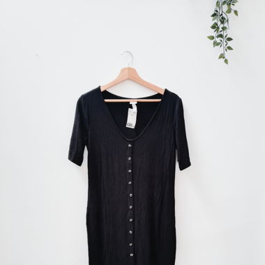 Robe longue noire H&M