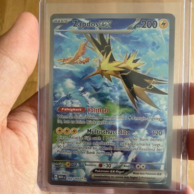 Carte Pokémon Zapdos EX