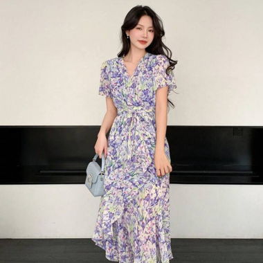 LiLa Irisches Blumen-Sommerkleid