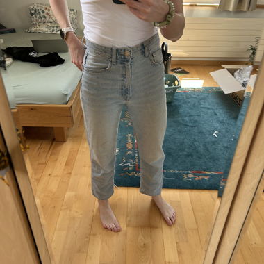 Jeans a vita alta azzurri