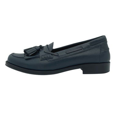 Tod's Gomma Frangia con nappine Loafer EU 35.5 Blu