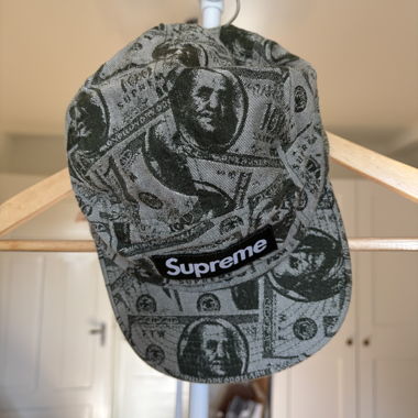 Casquette Supreme avec imprimé billets