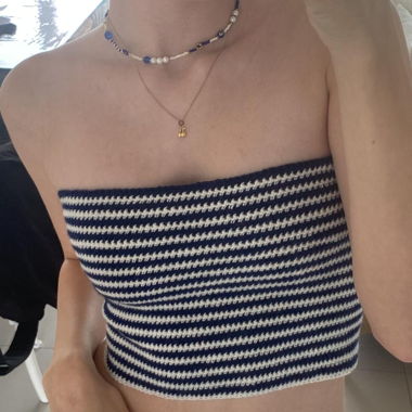 Top a fascia rigato