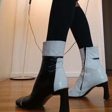 Black-White Boots