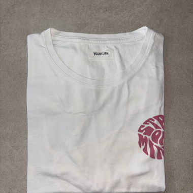 Weisses Grafik-T-Shirt 