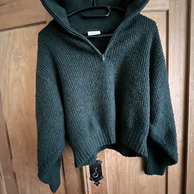 pull en laine vert