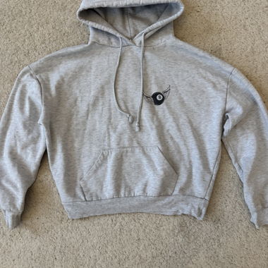 Subdued 8 Ball Hoodie Grey S