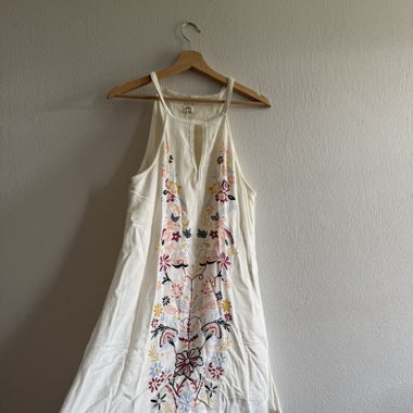 Vestito Estivo Bianco con Fiori - M - Oneill