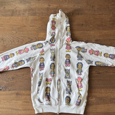 Felpa con cappuccio BAPE stampa all-over taglia L