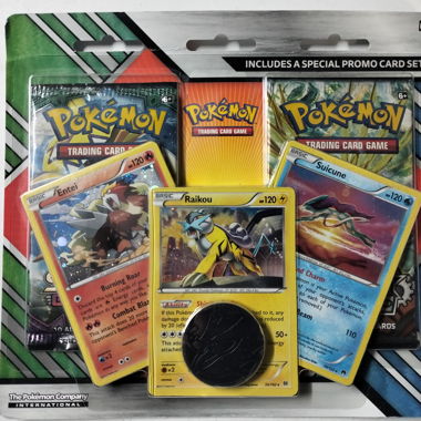 Set promo carte Pokémon Raikou Entei Suicune