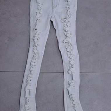 Jeans blancs destroy