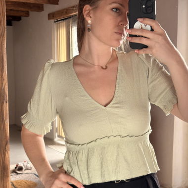 Haut vert Pull & Bear 