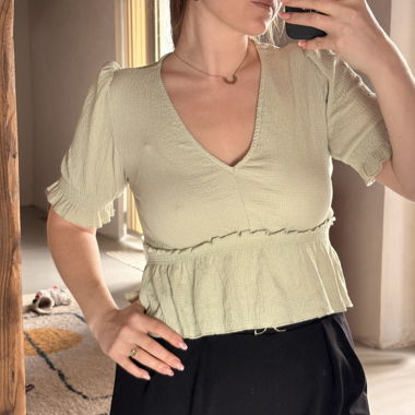Haut vert Pull & Bear 