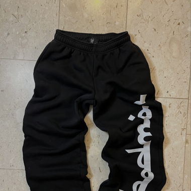 Badmon open leg baggy sweatpants / Breite Jogger