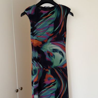 Robe en tulle mesh multicolore Zara