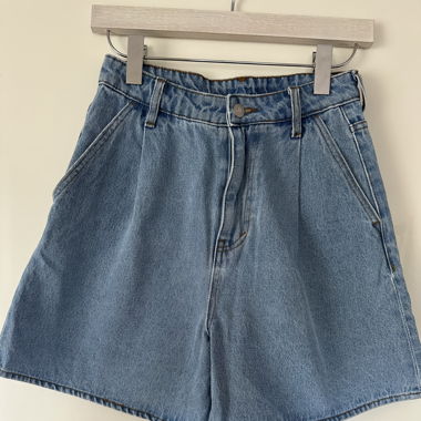 Short en jean bleu