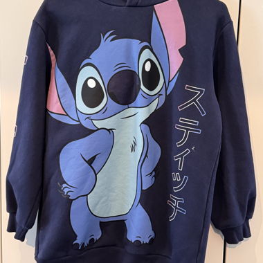 Felpa Stitch blu navy