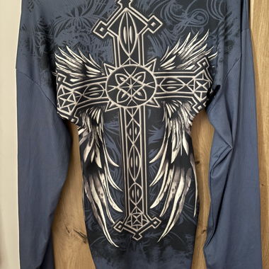 Maglia lunga stile Affliction anni 2000
