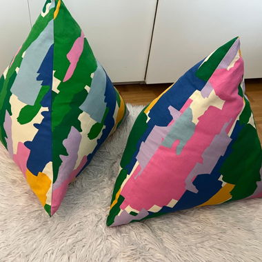 Lot de coussins décoratifs triangulaires