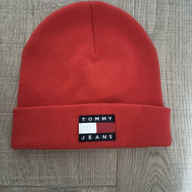 Cuffia beanie rossa Tommy Jeans