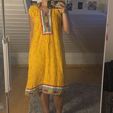 Yellow Boho Dress