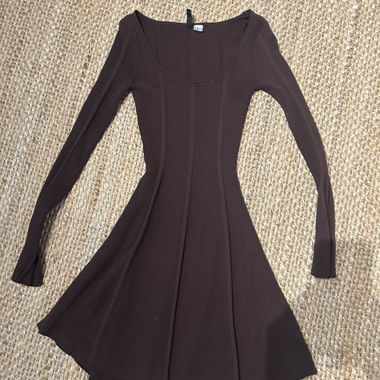 Brown Knit Dress