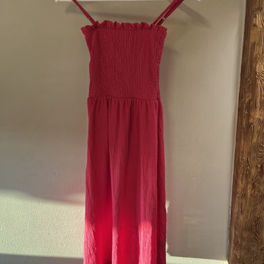 Robe midi d'été rose