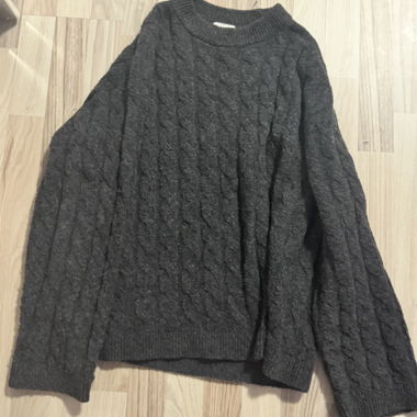 Maglione in maglia grigio S