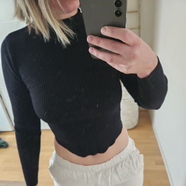 Langarm Shirt schwarz