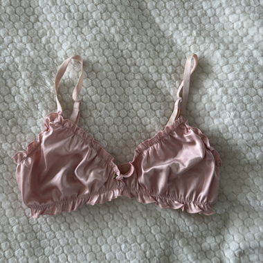 Reggiseno in raso rosa