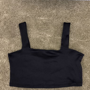 schwarzes Croptop
