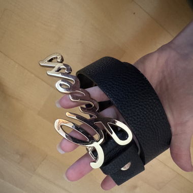 Guess Black Belt with Gold Buckle