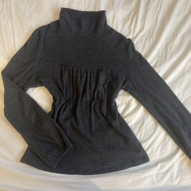 Vintage dark gray babydoll top