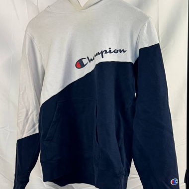 Champion hoodie bianco blu