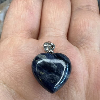 Dumortiérite – Pendentif Cœur