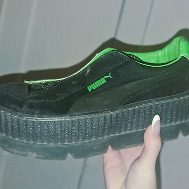 Puma Fenty platform sneakers black/green