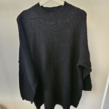 Robe en maille noire