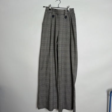 Pantaloni a gamba larga a quadri