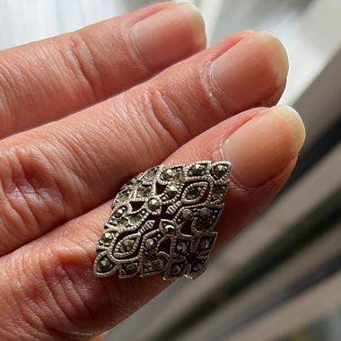 Durchbrochener Silberring