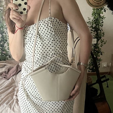 MNG Cream Crossbody Bag