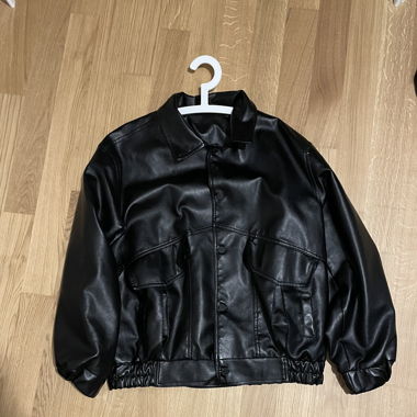 Vintage Leather Jacket Oversize