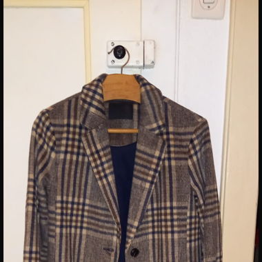 Manteau à carreaux C&A neuf