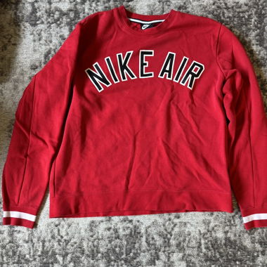 Red Nike Air Sweatshirt