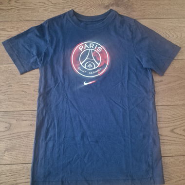 T-shirt Nike PSG bleu foncé, taille 170 cm, comme neuf