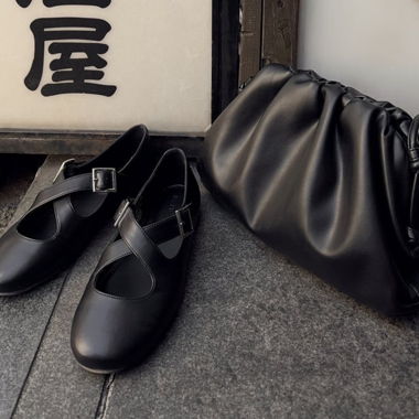 Na-kd Ballerine à bride croisée