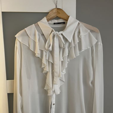 Bluse Weiss Zara
