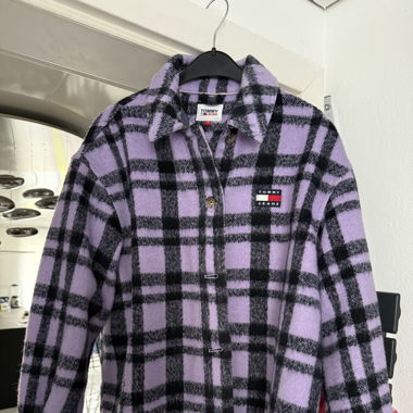 Tommy Jeans Hemdjacke Lila/Schwarz Gr. M  Top!