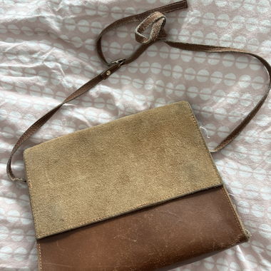 Brown Suede Brandy Melville handbag