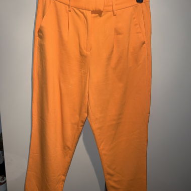 Orange Stoffhose